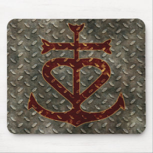 Grunge Mousepad för metall för trohoppvälgören Musmatta