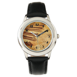 Grunge Music Lakan Piano Nycklar Armbandsur