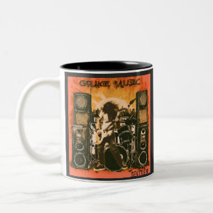 Grunge Music Seattle 1991 Två-Tonad Mugg