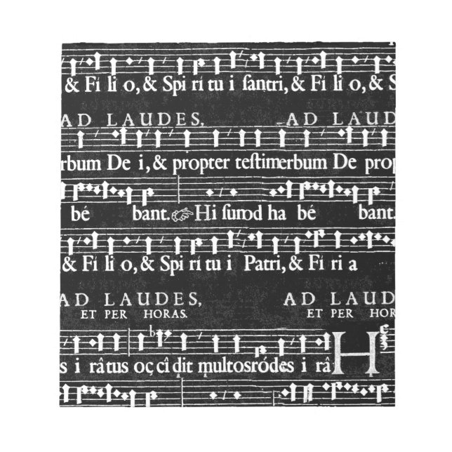 grunge musik noter anteckningsblock (Framsida)
