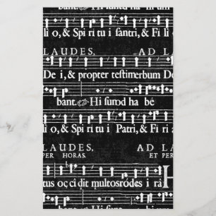 grunge musik noter brevpapper