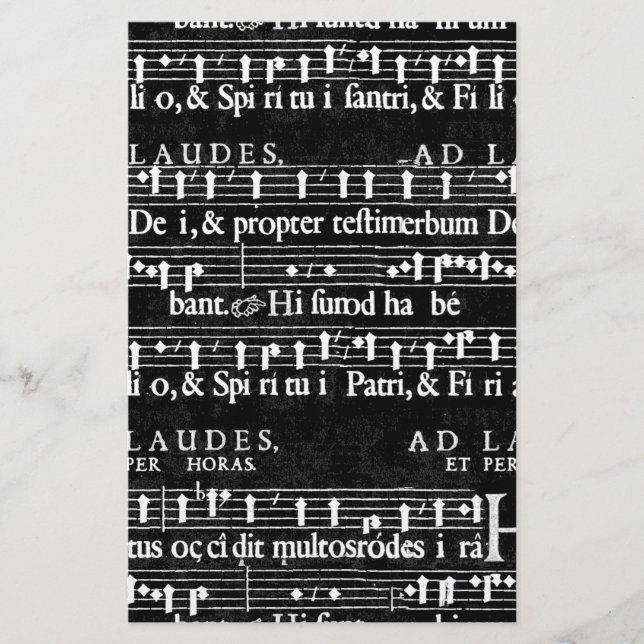 grunge musik noter brevpapper (Framsida)