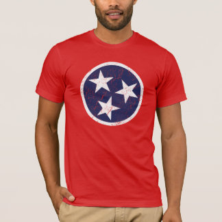 Grunge Nashville för verkliga livetTennessee Tee Shirt