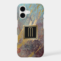 Grunge och Guld Monogram