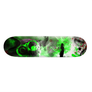 Grunge Old School Skateboard Bräda 18 Cm