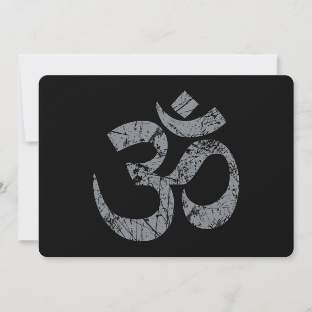 Grunge OM-symbol andlighet Yoga (Framsida)