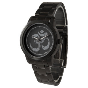 Grunge OM Symbol Spirituality Yoga Armbandsur