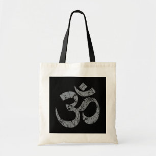 Grunge OM Symbol Spirituality Yoga Tygkasse