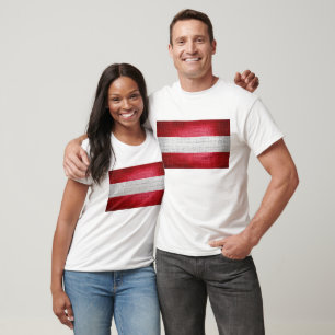 Grunge Österrikes flagga Tee