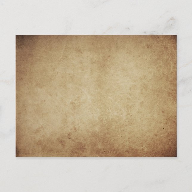 Grunge Parchment Rustic Vykort (Framsida)