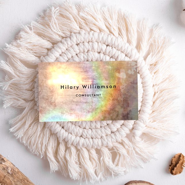 Grunge Pastel Tan Beige Visitkort (Skapare uppladdad)