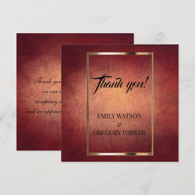 Grunge Patina vintagebakgrund Tack Kort (Fram/baksida)