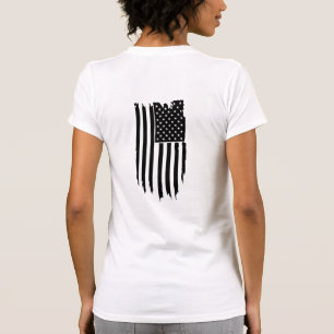*~* Grunge Patriotic Modern US American Flagga T Shirt