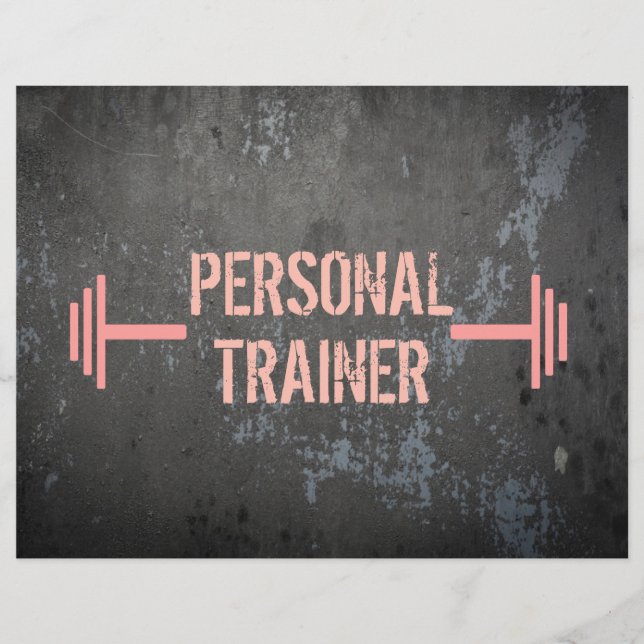 Grunge Personal Trainer Flyer (Framsidan)