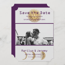 Grunge Photo Lila Zodiac - platta Spara datum