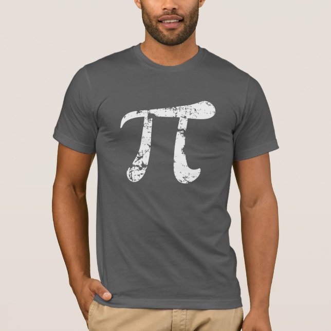 Grunge Pi-symbol T-shirt (Framsida)