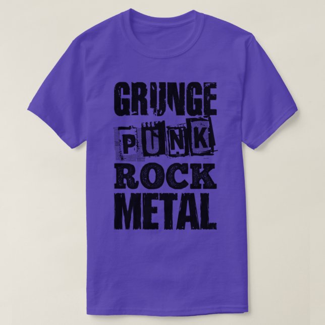GRUNGE PUNK STEN METALL T SHIRT (Design framsida)