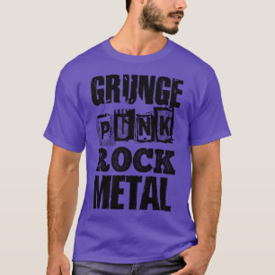 GRUNGE PUNK STEN METALL T SHIRT