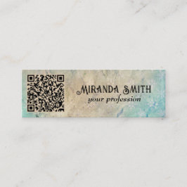 Grunge QR-kod Mini Visitkort