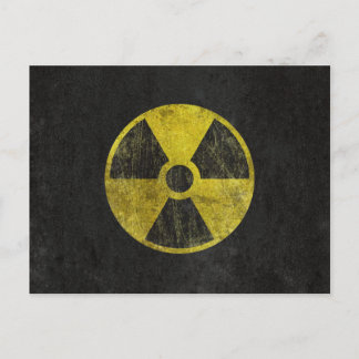Grunge Radioactive Symbol Vykort