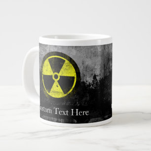 Grunge Radioaktiv symbol Jumbo Mugg