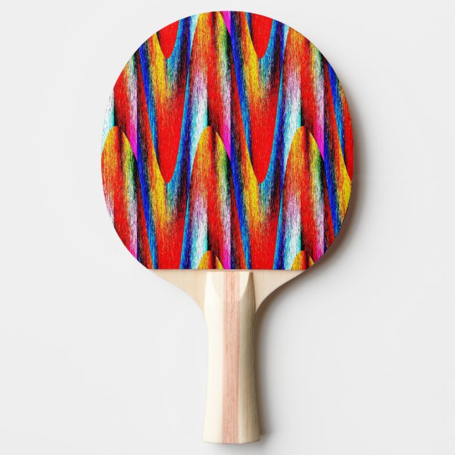 Grunge Rainbow Pingisracket (Framsidan)