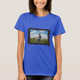 Grunge Ram Skapar ditt eget Fab-foto T-shirt