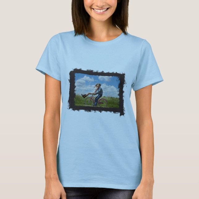 Grunge Ram Skapar ditt eget Fab-foto T-shirt (Framsida)