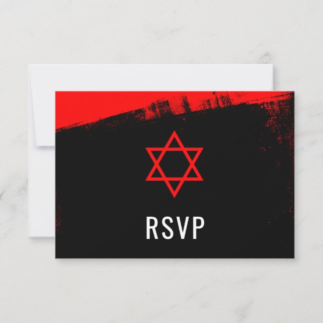 Grunge Red Black Pub Mitzvah OSA (Framsida)