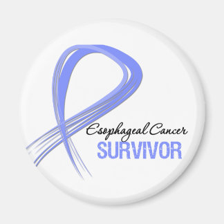 Grunge Ribbon Esophageal Cancer Survivor Magnet