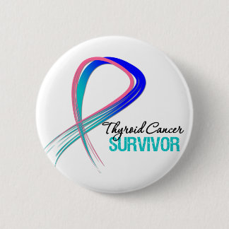 Grunge Ribbon Thyroid Cancer Survivor Knapp