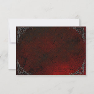 Grunge Ro Damask-vykort Anteckningskort