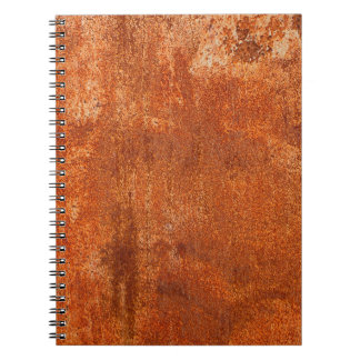 Grunge Rusted metall struktur. Rustkorrosion och o Anteckningsbok