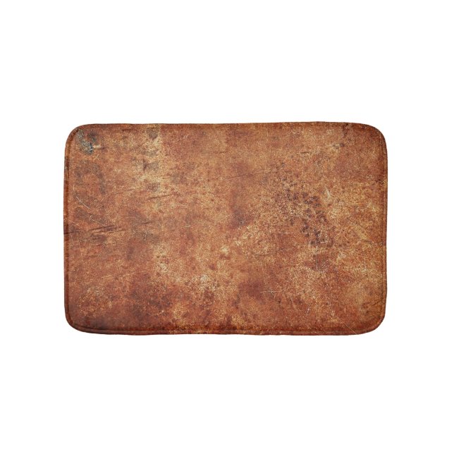 Grunge Rustic Metall Struktur Badrumsmatta (Framsidan)