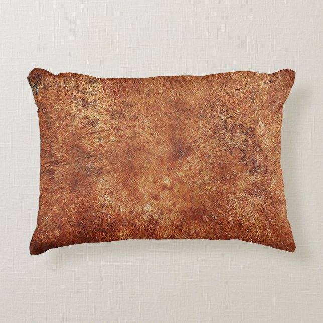 Grunge Rustic Metall Struktur Prydnadskudde (Framsidan)