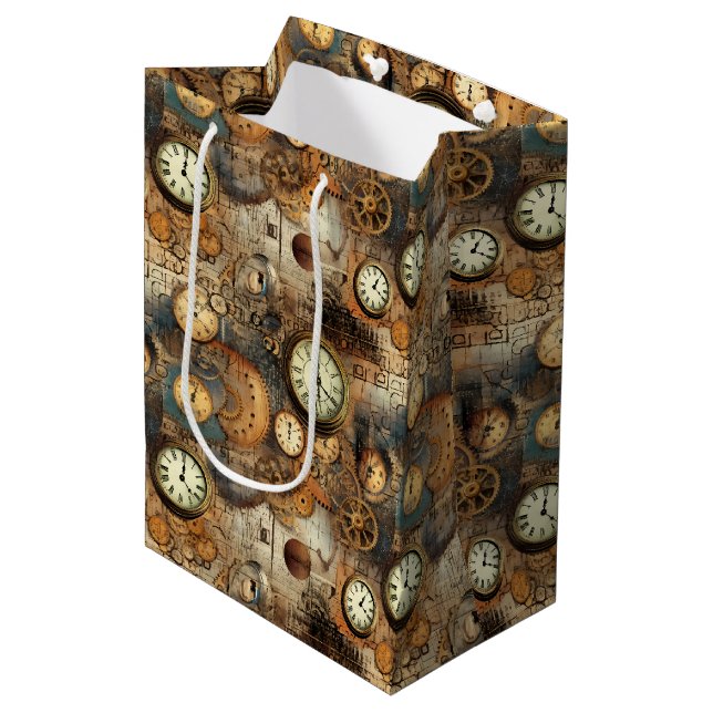 Grunge Rustic Steampunk Clock (10) (Framsidan Vinklad)