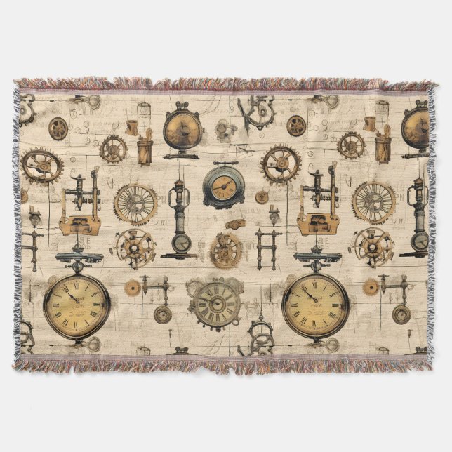 Grunge Rustic Steampunk Clock (13) Filt (Framsidan)