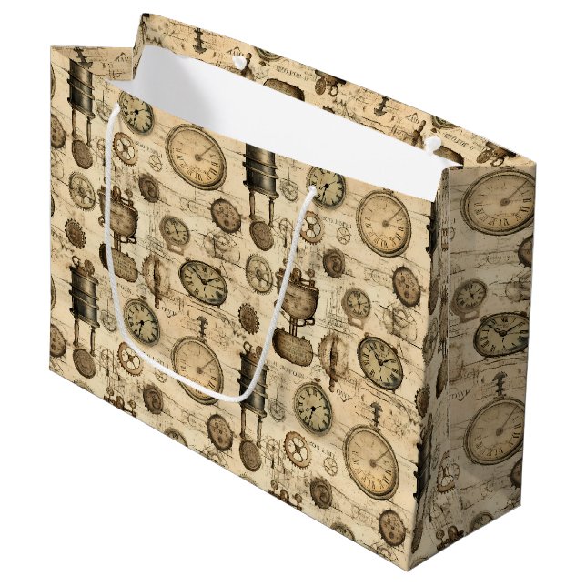 Grunge Rustic Steampunk Clock (14) (Framsidan Vinklad)