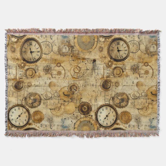 Grunge Rustic Steampunk Clock (5) Filt (Framsidan)