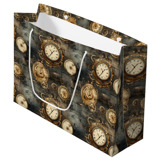 Grunge Rustic Steampunk Clock (8) (Framsidan Vinklad)