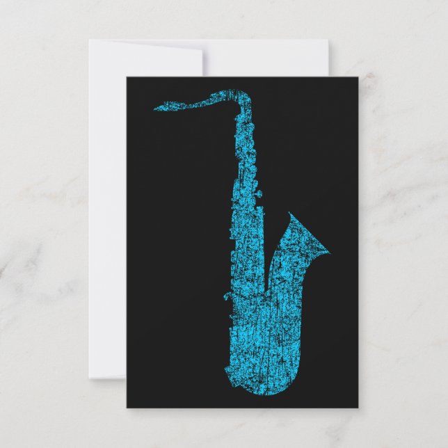 grunge saxofone inbjudningar (Framsida)
