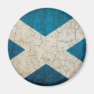 Grunge Scotland flagga Magnet
