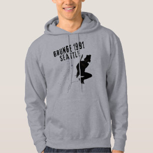 Grunge Seattle 1991 Music Scene Kärlek Seattle Vin Hoodie