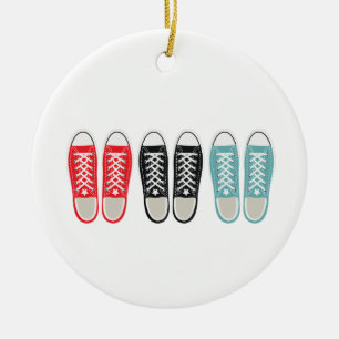 Grunge Shoes Julgransprydnad Keramik