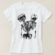 Grunge Skelett Gotisk Mörk Estetisk T-Shirt
