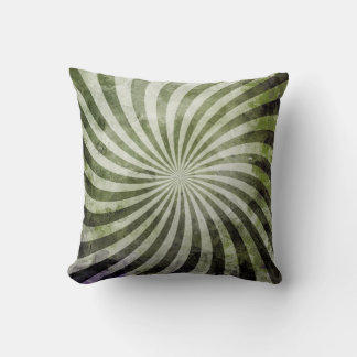 Grunge Spiral Burst Kudde