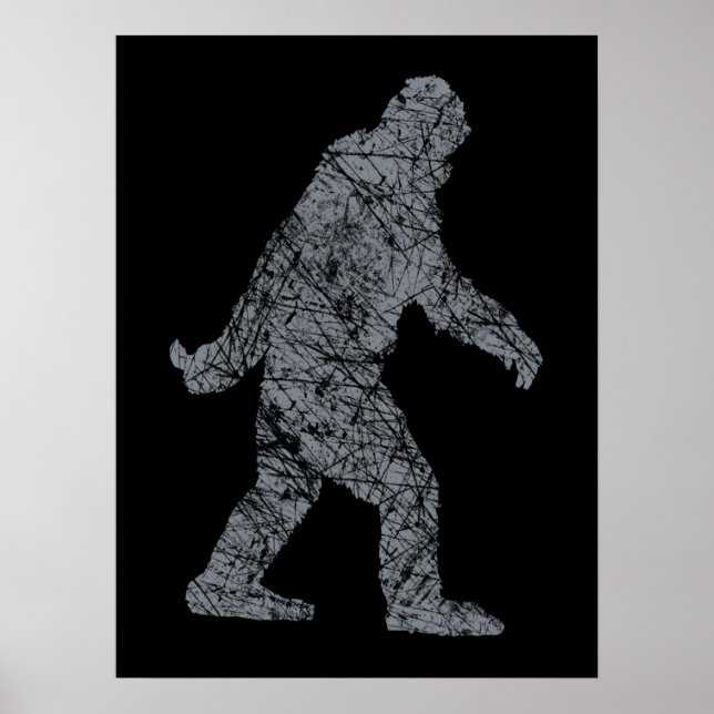Grunge Squatchin Bigfoot Stil Poster (Framsidan)