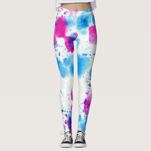 Grunge Stains Watercolor Struktur Leggings