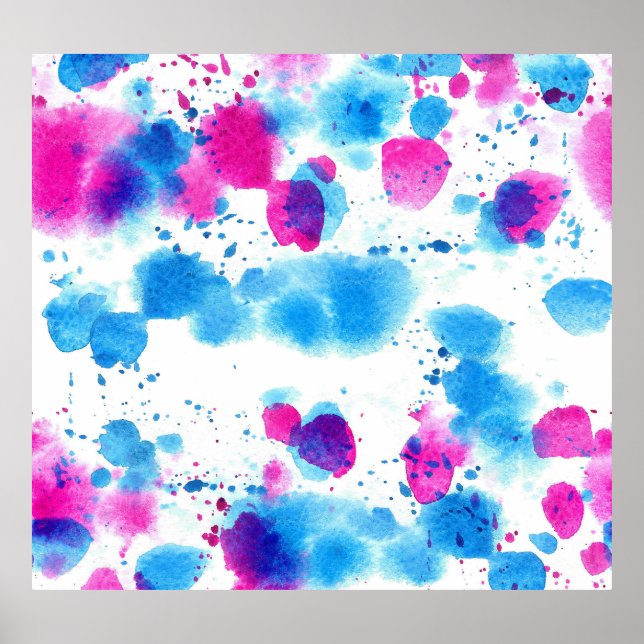 Grunge Stains Watercolor Struktur Poster (Framsidan)