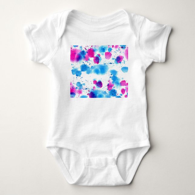 Grunge Stains Watercolor Struktur T Shirt (Framsida)